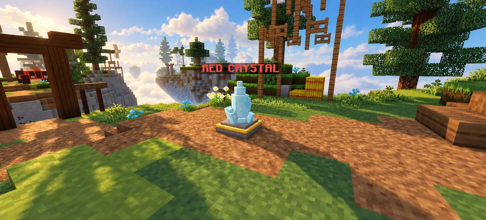 A team crystal on its pedestal in Crystal Wars